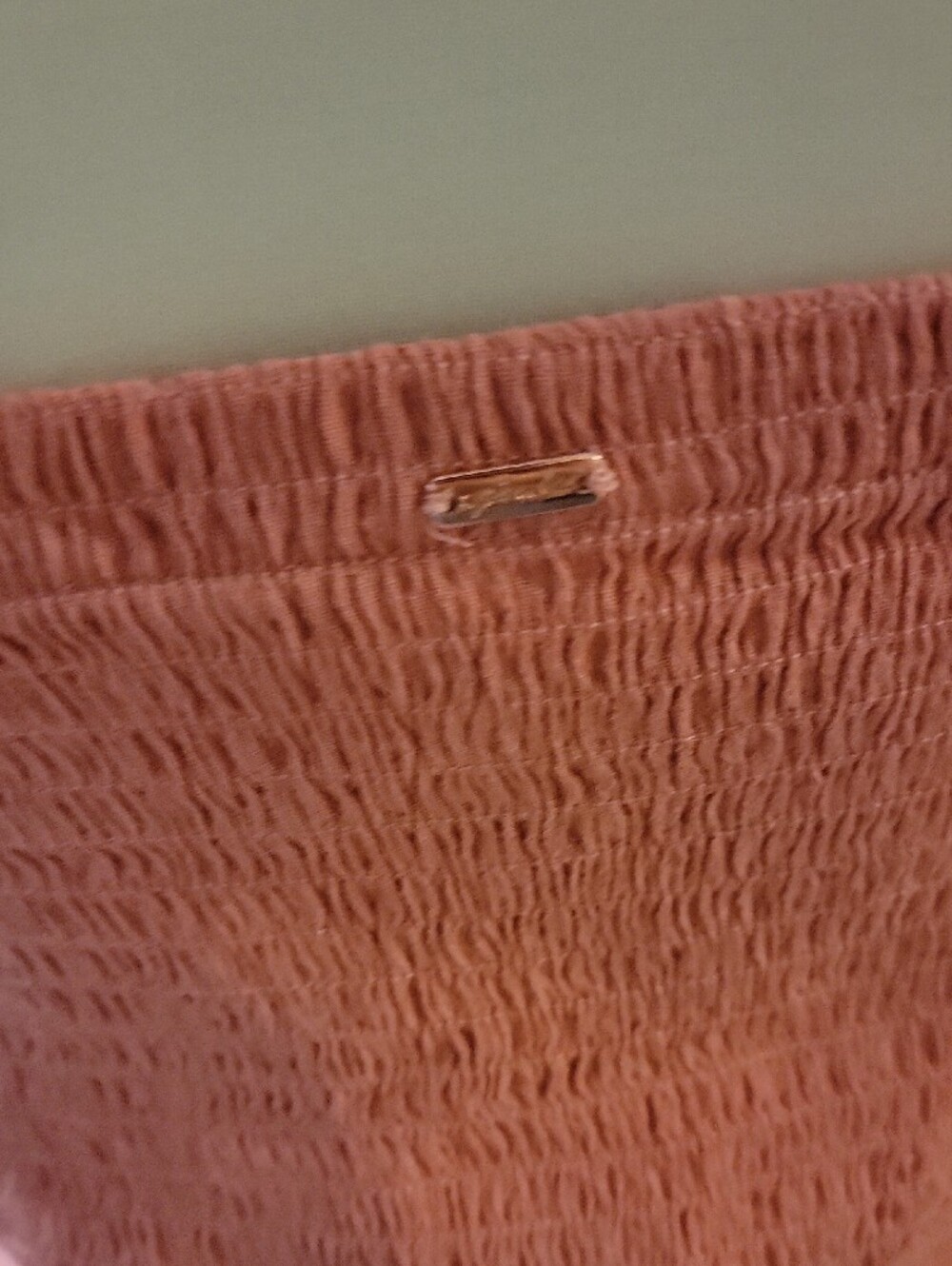 PINK Victoria's Secret Dusty Rose Smocked Ruffle Strap Tank - Picture 6 of 8